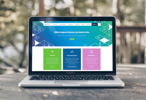 Laptop screen with Fennovoima site