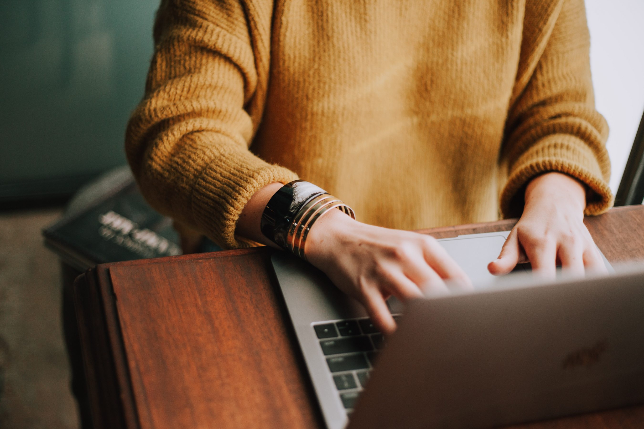 Man and laptop