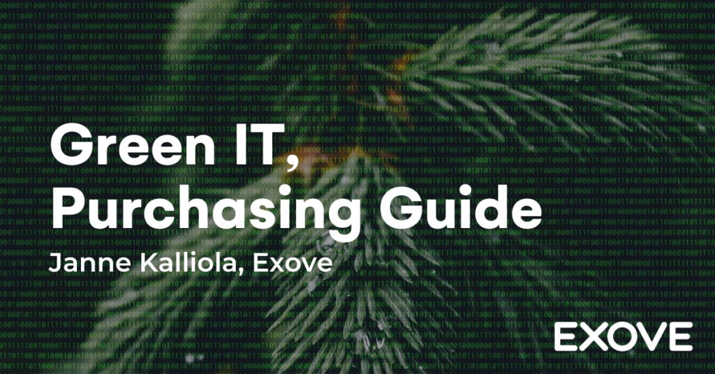 Green IT, Purchasing Guide banner.