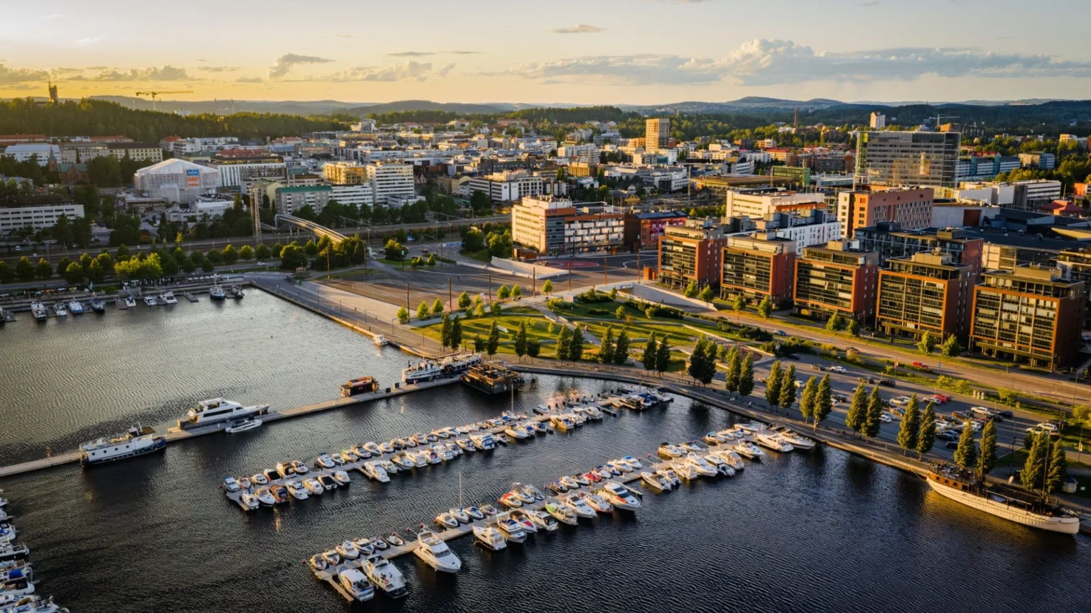 Maisemakuva Jyväskylän kaupungista.