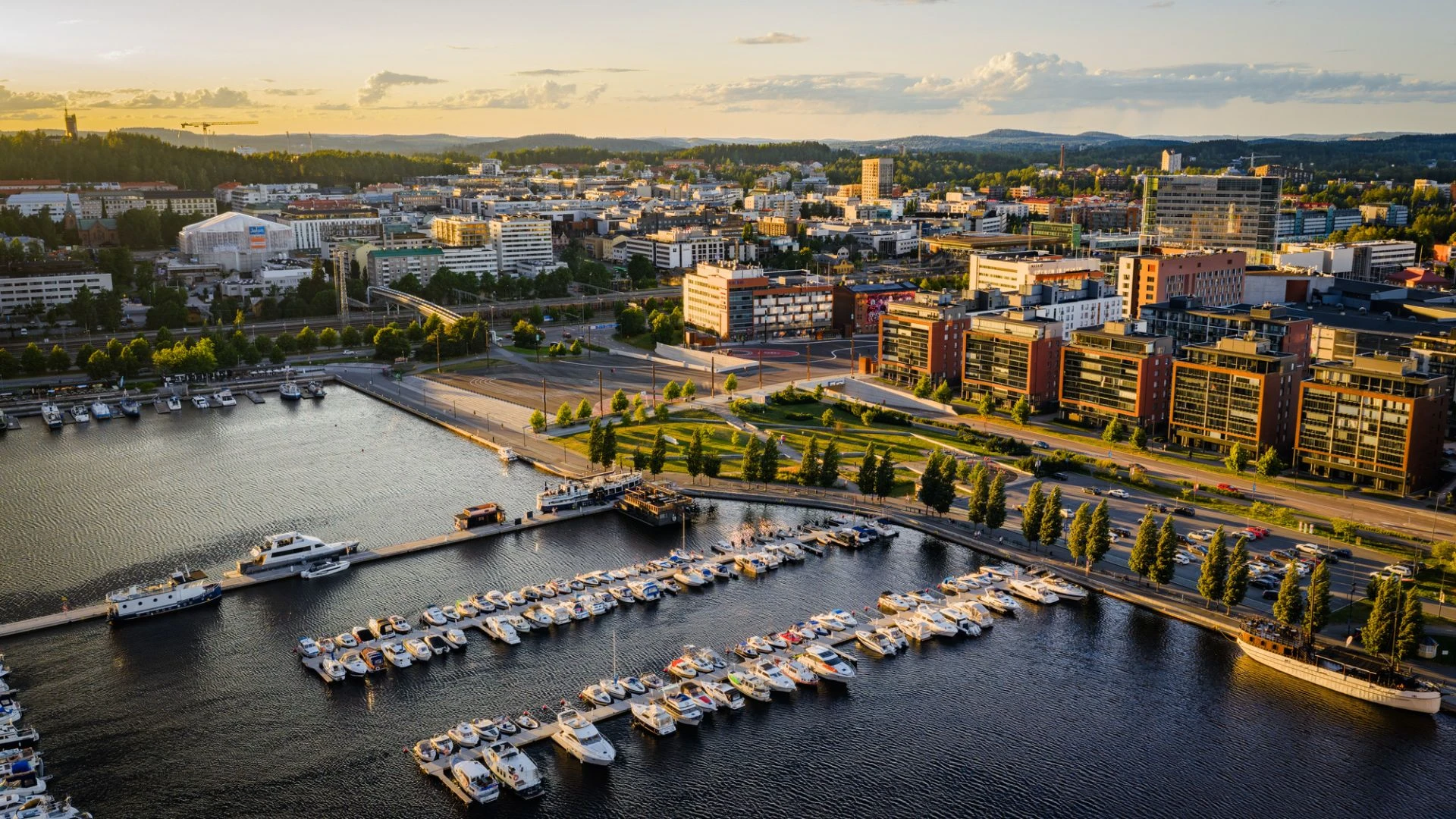 Maisemakuva Jyväskylän kaupungista.